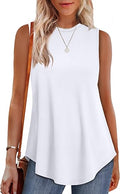 Loose High-Neck Sleeveless Tunic Top