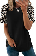 Curved Hem Crew Neck Summer Top